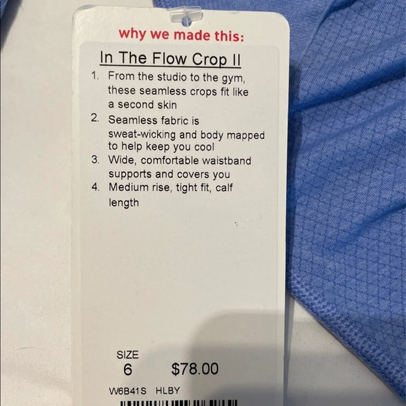 Lululemon In The Flow Crop II - Picture 2 of 3